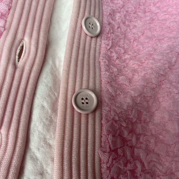 Fendi Cardigan Pink Sweater - Picture 3 of 6